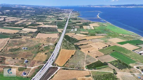 ÇANAKKALE LAPSEKİ ÇARDAK BOĞAZ VE KÖPRÜ MANZARALI SATILIK ARSA