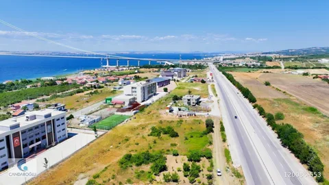 ÇANAKKALE LAPSEKİ BOĞAZ VE KÖPRÜ MANZARALI SATILIK ARSA