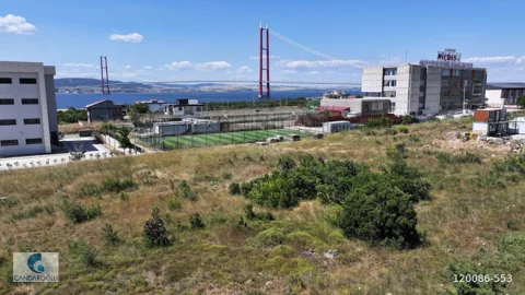 ÇANAKKALE LAPSEKİ BOĞAZ VE KÖPRÜ MANZARALI SATILIK ARSA