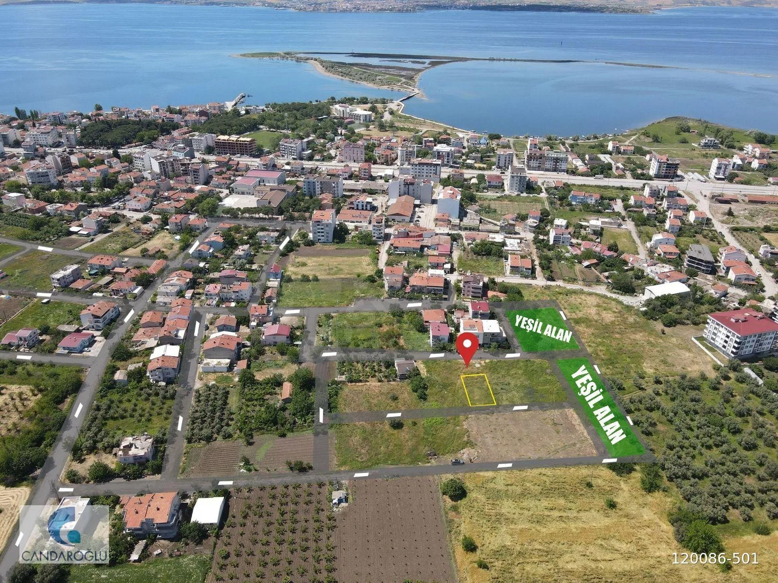 LAPSEKİ ÇARDAK 2.250.000 UYGUN İNŞ YAPILABİLİR 250M² SATILIK ARS