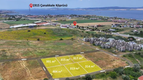 404M² YERİ YÜKSEKTE HEMEN İNŞAAT YAPILABİLİR HARİKA MANZARALI SATILIK ARSA
