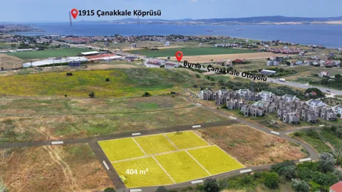 404M² YERİ YÜKSEKTE HEMEN İNŞAAT YAPILABİLİR HARİKA MANZARALI SATILIK ARSA
