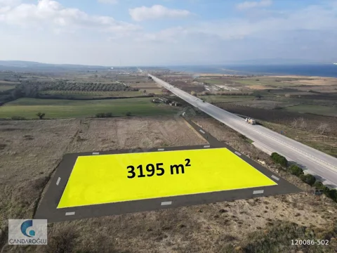 ÇANAKKALE ANA ASFALT CEPHELİ DENİZ MANZ 3195 M² ARSA PROJE YAPLR